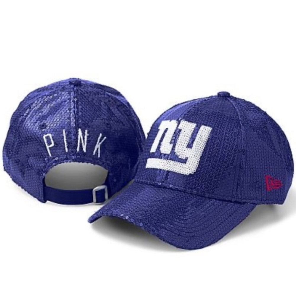 Victoria's Secret Pink Limited Edition NFL NEW YORK GIANTS NFL baller CAP HAT - Picture 3 of 15